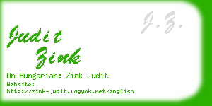 judit zink business card
